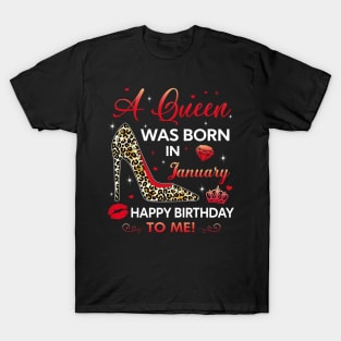 A queen was born in January T-Shirt